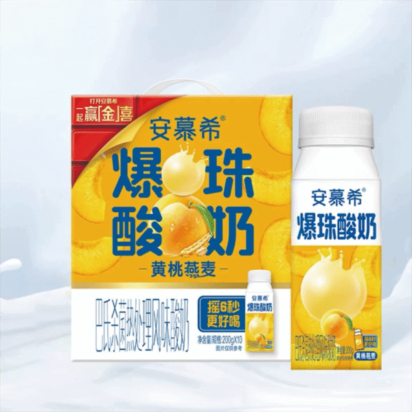 安慕希 - 黃桃燕麥爆珠酸奶