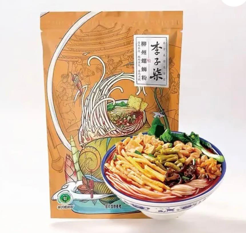 李子柒螺絲粉「李子柒螺絲粉實拍開箱」